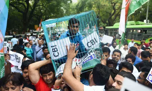 Congress youth wing holds protest in Delhi