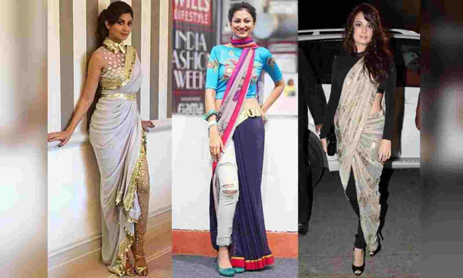 6 Modern styles of Saree Draping - This wedding season ditch the