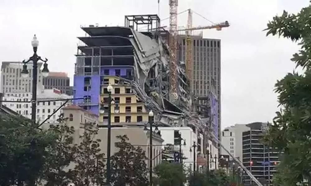 1 dead, 18 injured as under-construction hotel collapses in US
