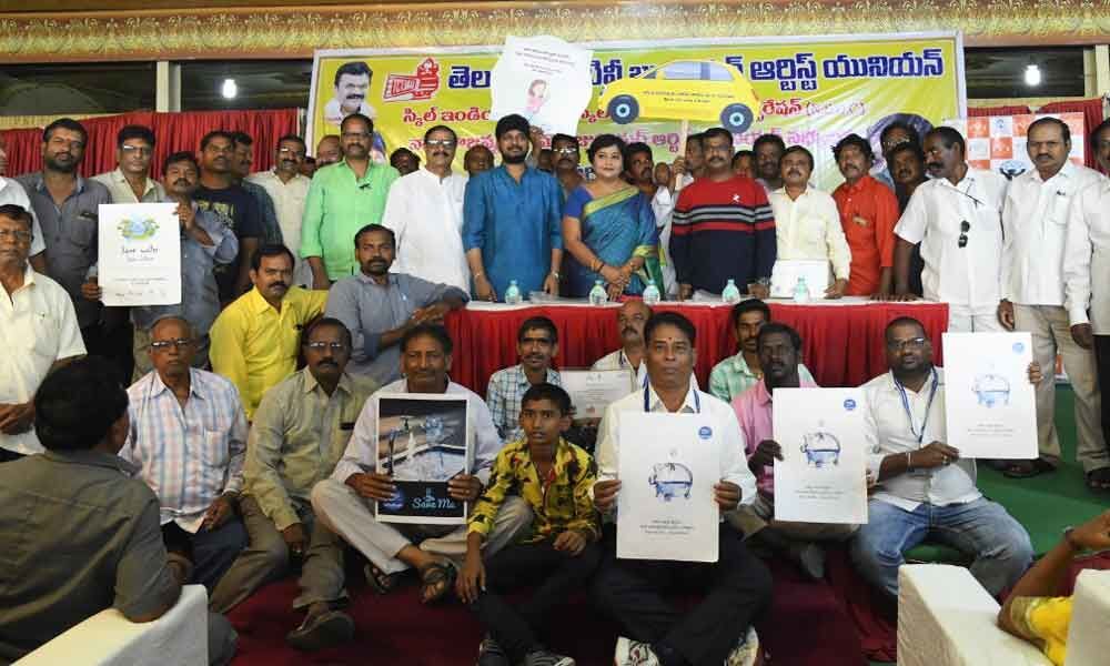 Certificates awarded to junior artistes