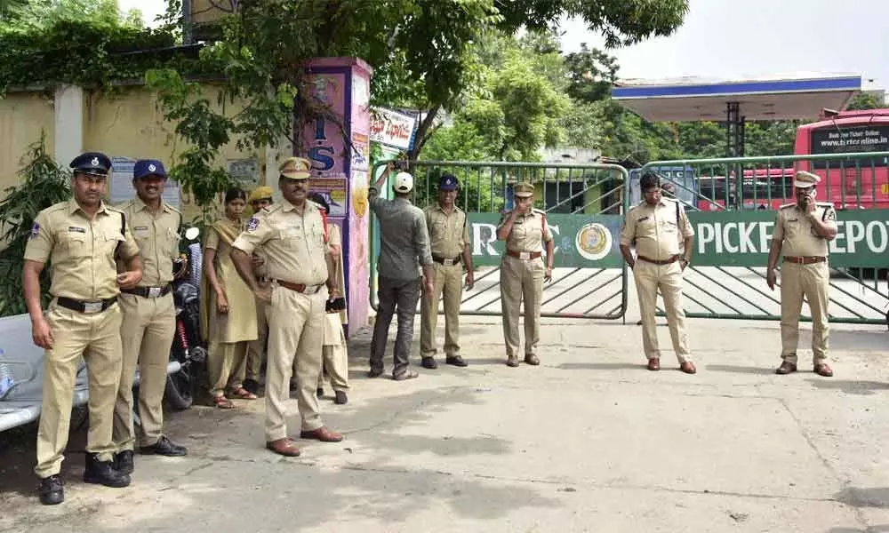 Cops keep close vigil on bus depots in city