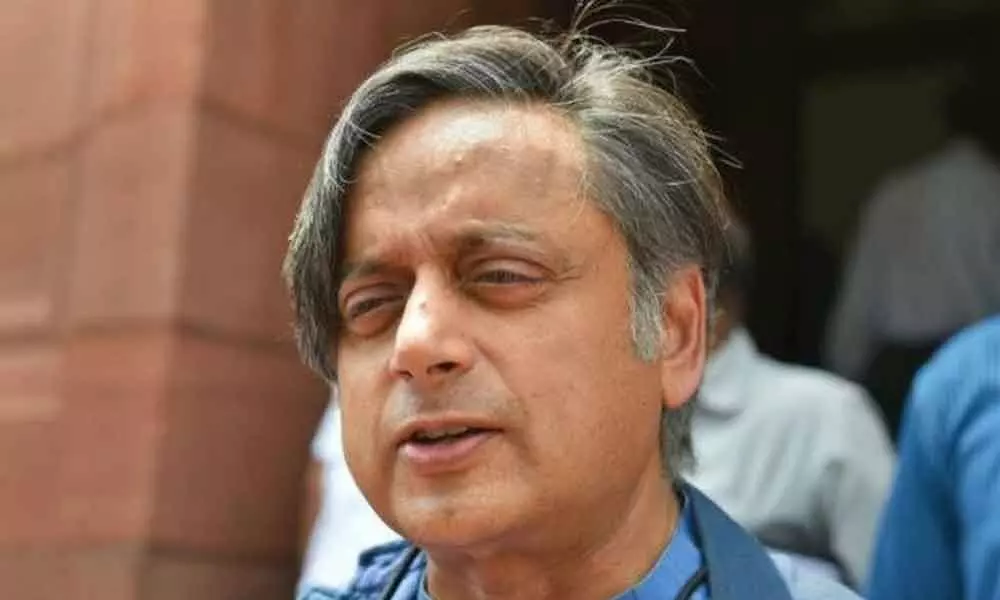 Tharoor slams Pakistan for raising Kashmir issue