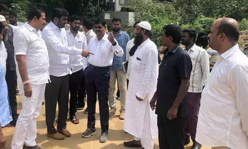 Deputy Mayor Baba Fasiuddin plants saplings in mosque