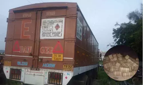 8,900 kg explosives seized, two arrested