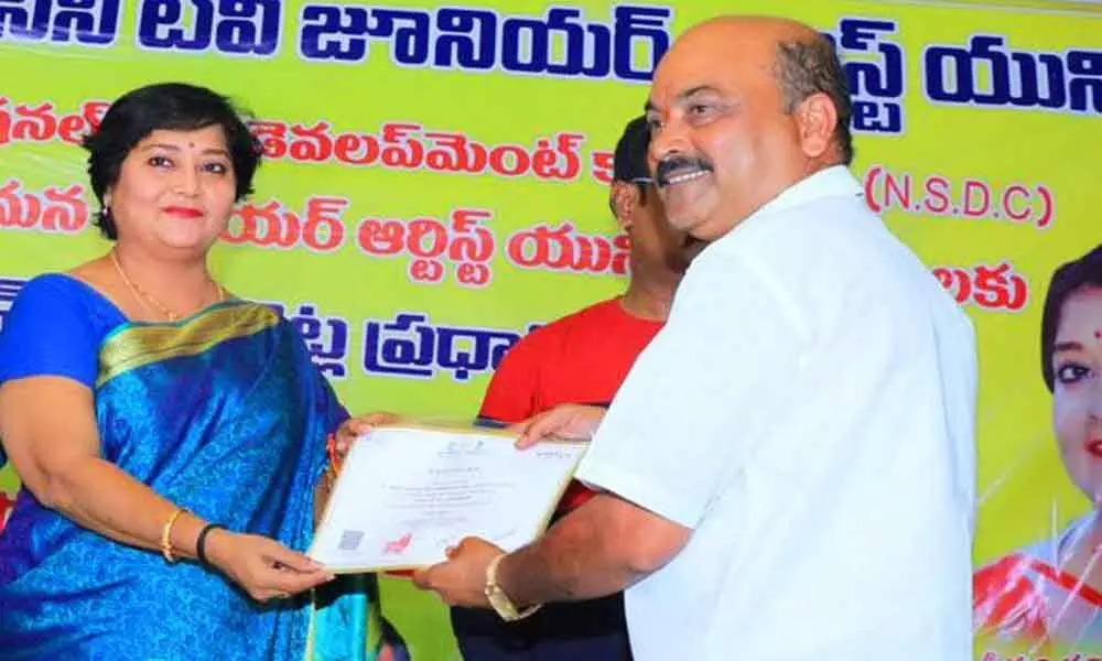 Skills certificates issued to film & TV artists