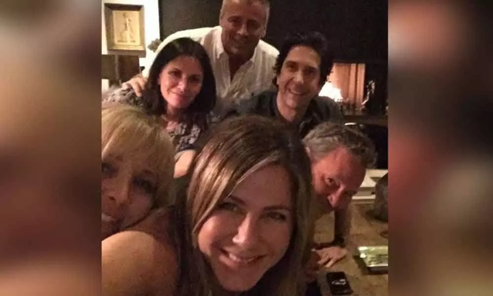 Jennifer Aniston debuts on Instagram with a FRIENDS reunion post