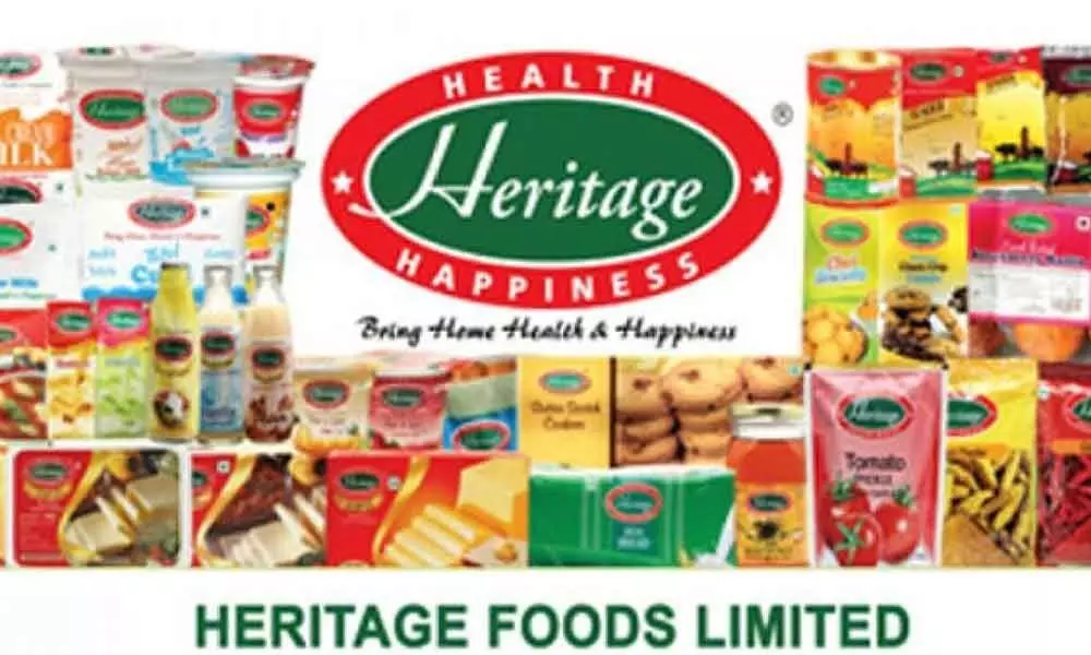 Heritage Foods distributes cattle feed to farmers