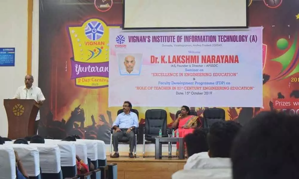 Seminar on faculty development and student orientation: K Lakshmi Narayana
