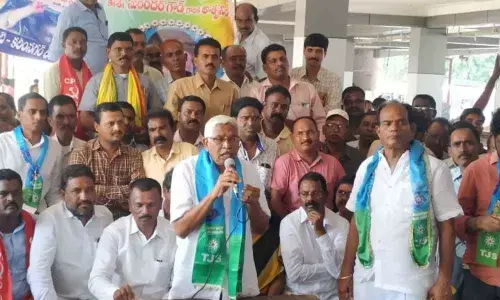 Karimnagar: Talk with RTC workers, Kodandaram urges the government