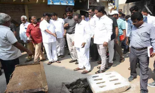 Sewerage line works launched