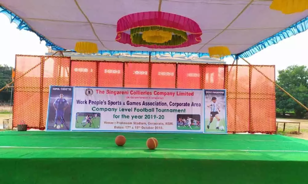 SCCL internal football competitions from today in Kothagudem