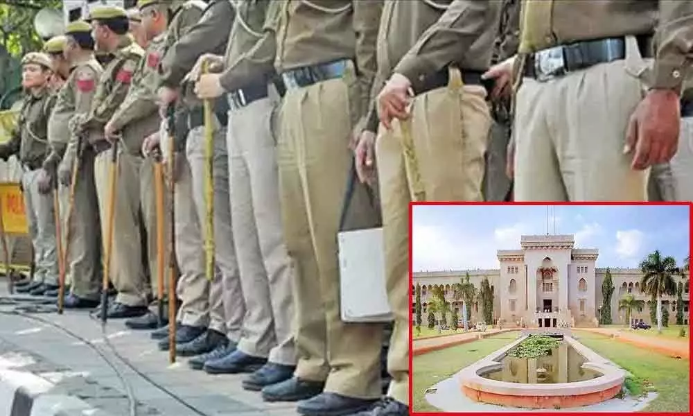 Police bandobast hiked at OU campus in view of Chalo Pragati Bhavan protest today