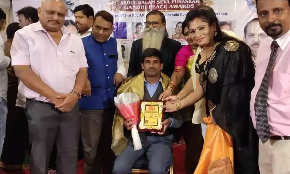 Sandeep Reddy receives Abdul Kalam Seva Puraskar