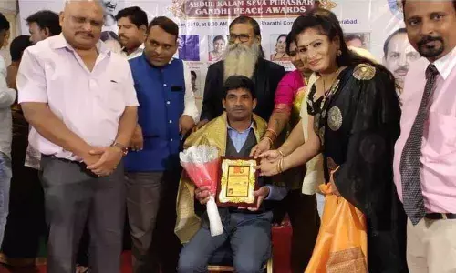 Sandeep Reddy receives Abdul Kalam Seva Puraskar