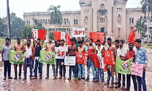 Students stage half-naked protest for RTC cause
