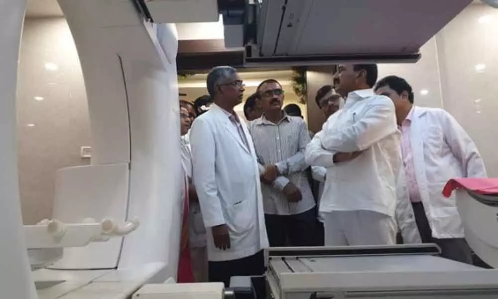 Hyderabad: Medical equipment worth Rs 22 cr inaugurated at NIMS by Eatala Rajendar