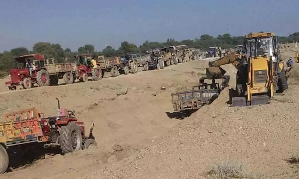 Political control over sand mafia in Kamareddy