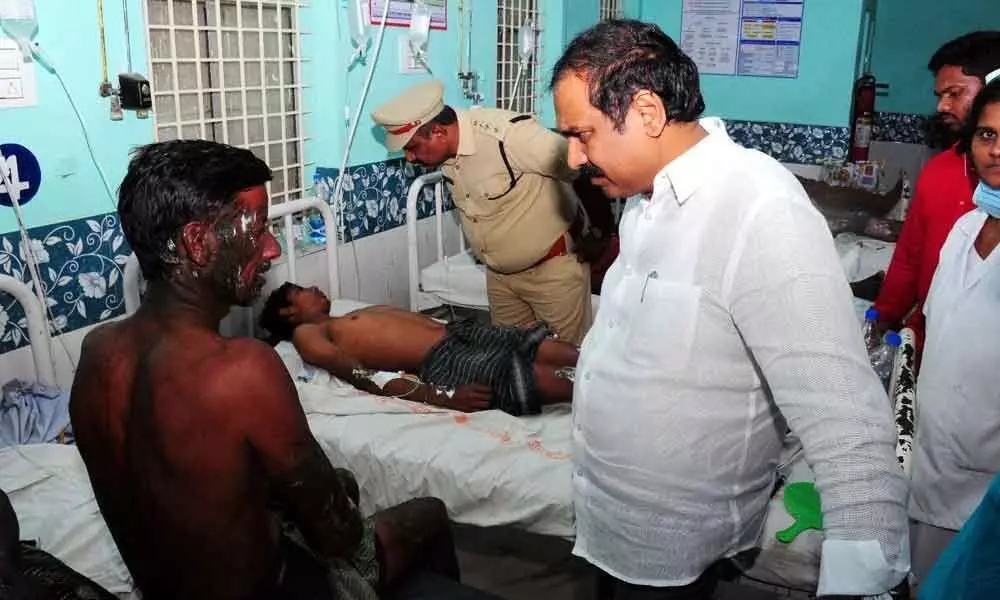 10 hurt in cracker unit blast: K Kannababu