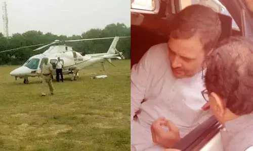 Rahul Gandhis chopper makes emergency landing