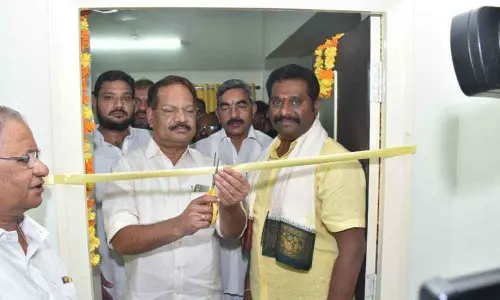 MLA Maddali Giris new office opened in Guntur