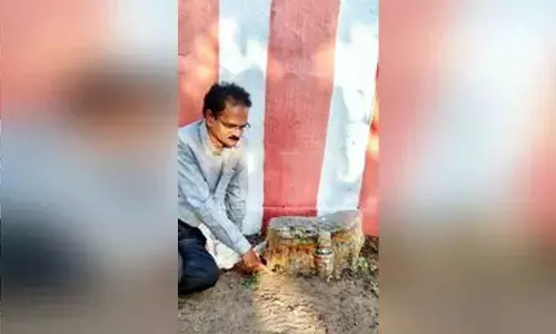 11th Century sculpture cries for attention in Vijayawada