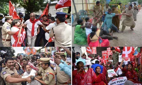 Wave of protests engulfs State : Police arrest thousands of agitators