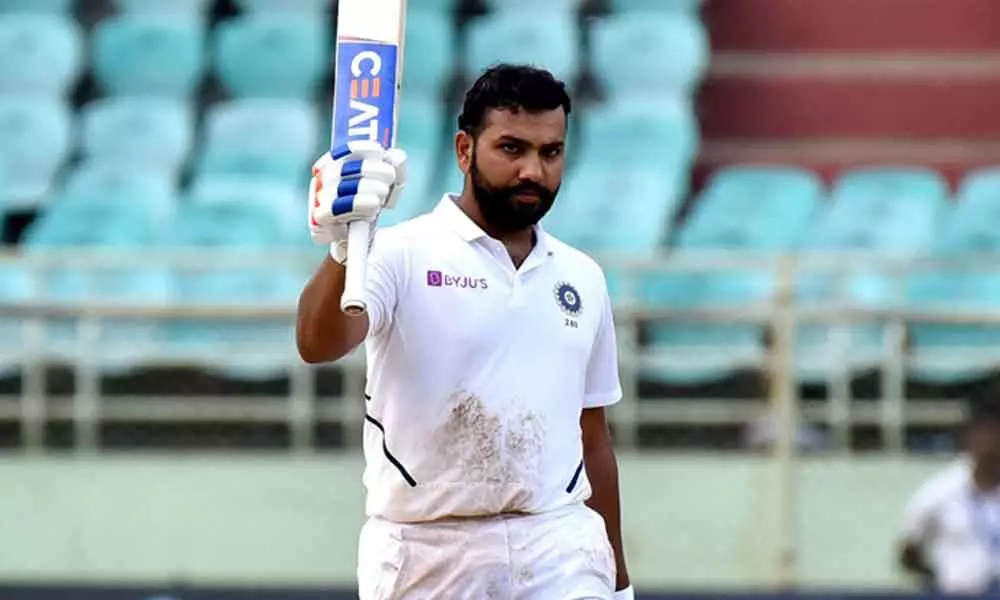 Rohit Sharma slams his maiden double century in Tests