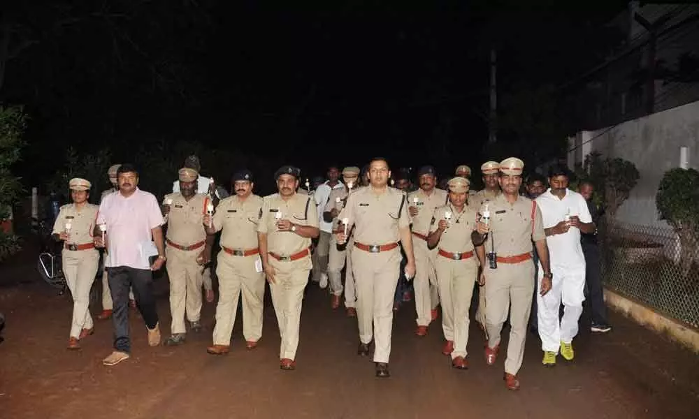 SP participates in candlelight rally in Ongole