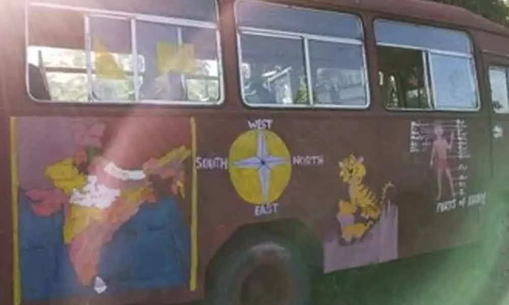 Classroom on wheels for students in Arunachal Pradesh