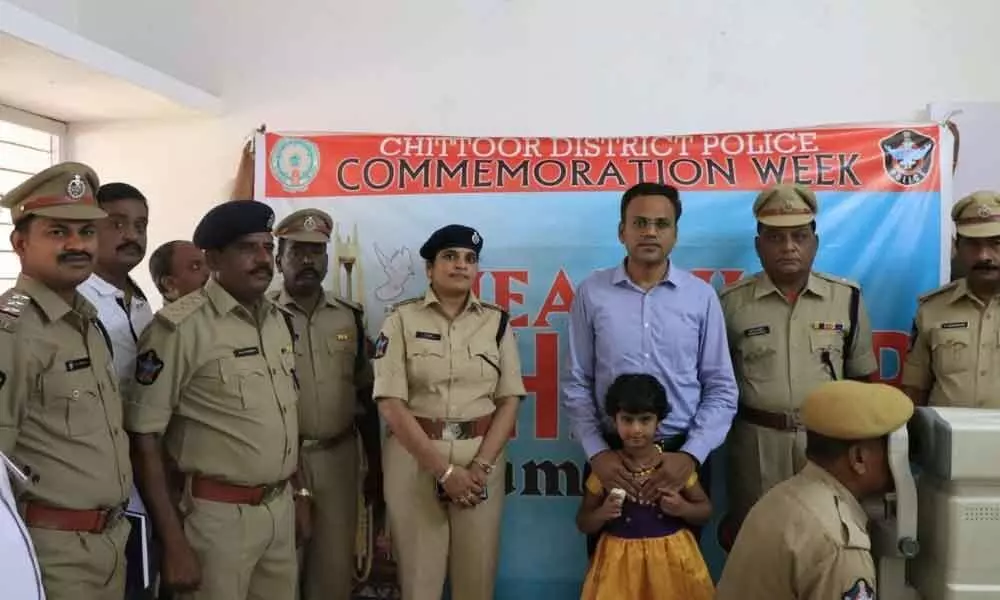 Health check-up camp for police personnel and families  held