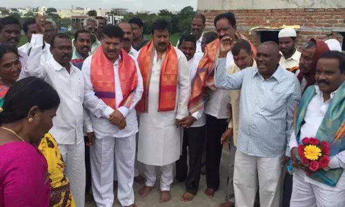 Foundation laid for fishermens bldg