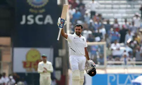 Rohits double, Rahanes ton put India on hot seat