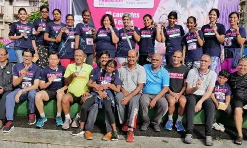400 women take part in Pinkathon Day in Visakhapatnam