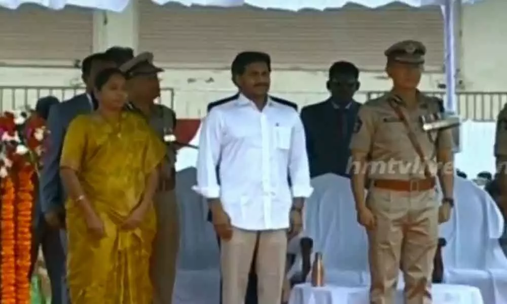 CM YS Jagan pays tributes to police martyrs