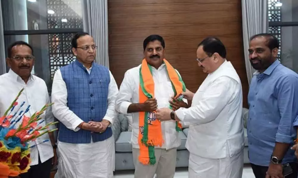 TDP Leader Adinarayana Reddy Joins BJP In the presence of JP Nadda In New Delhi