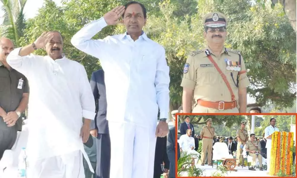 CM KCR pays tributes to martyrs on police commemoration day