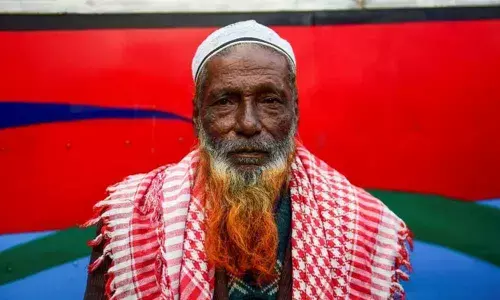 Orange is the new grey for Bangladesh beards