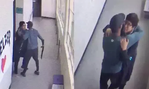 Love wins over anger once again! Watch this viral video… Coach disarm student by hugging him