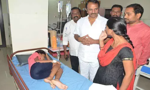 MLA Devireddy Sudheer Reddy inspects Shine Hospital