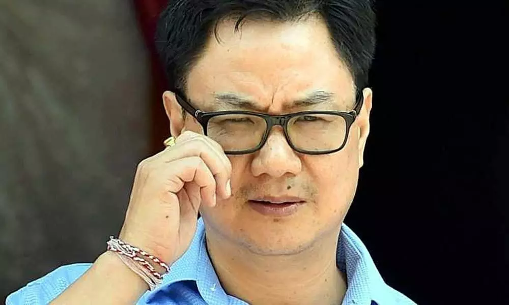 Exit polls are showing clear victory for BJP: Sports Minister Kiren Rijiju