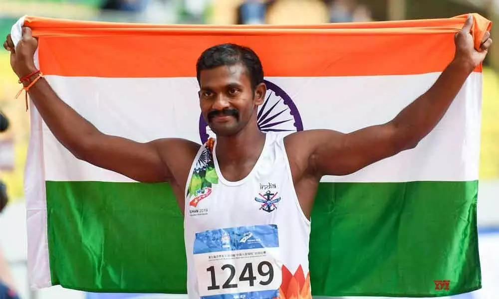 Gunasekaran opens Indias account with two gold medals at World Military Games