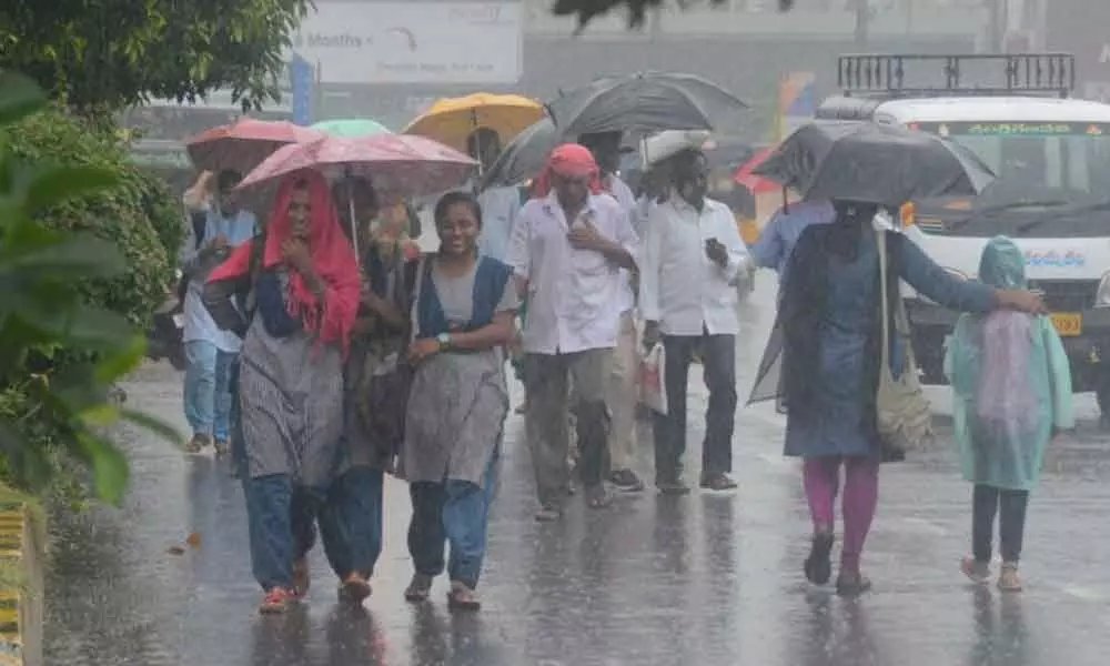 Visakhapatnam: Rains disrupt normal life in city