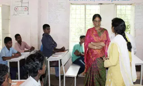 Education Minister interacts with school students