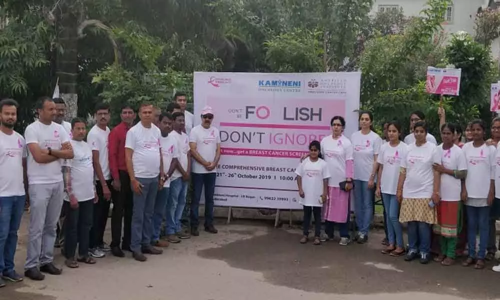 Awareness drive on breast cancer