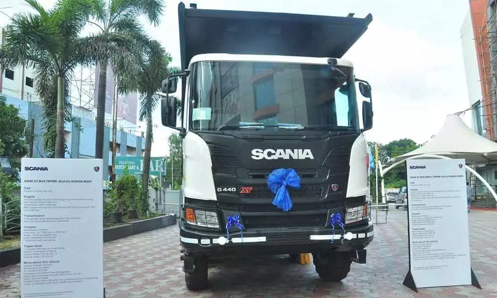 Scania displays new truck range in Karimnagar