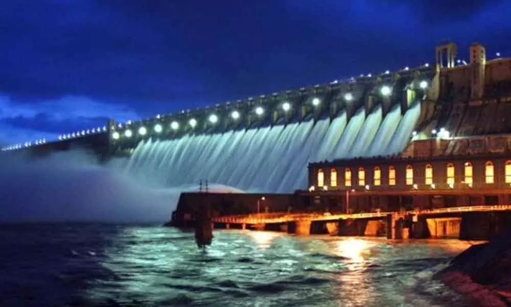 Nagarjunasagar: 20 crest gates of Sagar reservoir lifted, tourists throng to get a glimpse