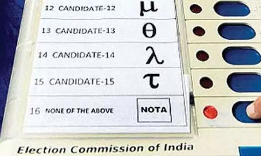 AAP finishes poll race behind NOTA