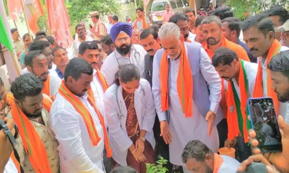 Central minister takes part in Sankalp Yatra