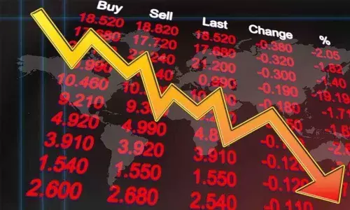 Mkts end in red after choppy trade