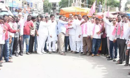 Huzurnagar TRS victory celebrated